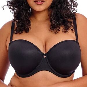 Elomi Black Full Coverage Bra with Molded Cups and Underwire